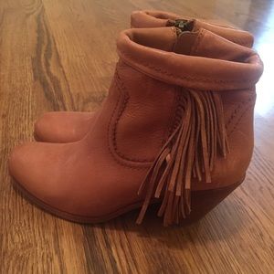 Sam Edelman Fringe Ankle Booties